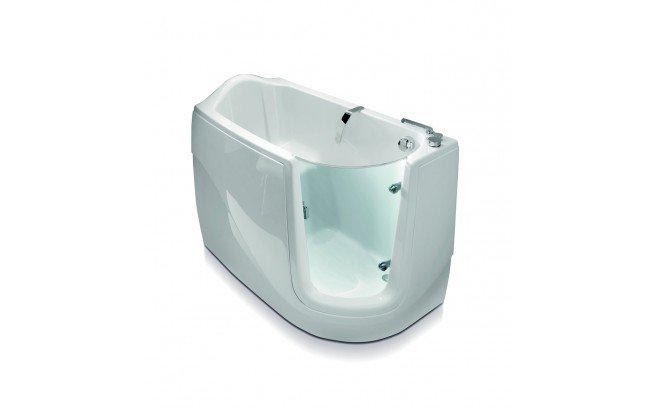 Aquatica Baby-Boomer-R™ Corner Soaking Walk-In Bathtub